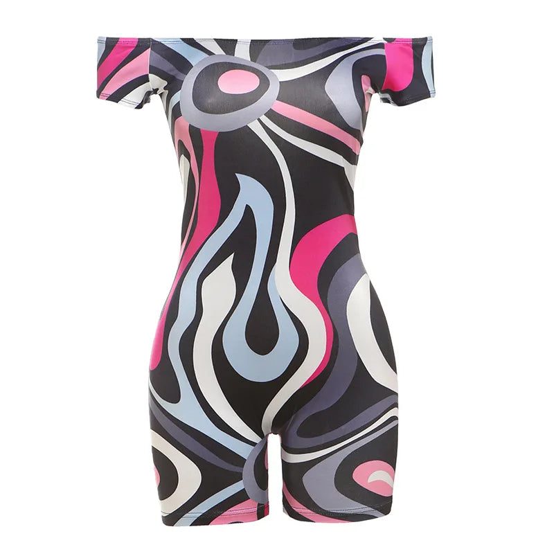 Peach Sculpt Romper – Curve Hugging Y2K Fit