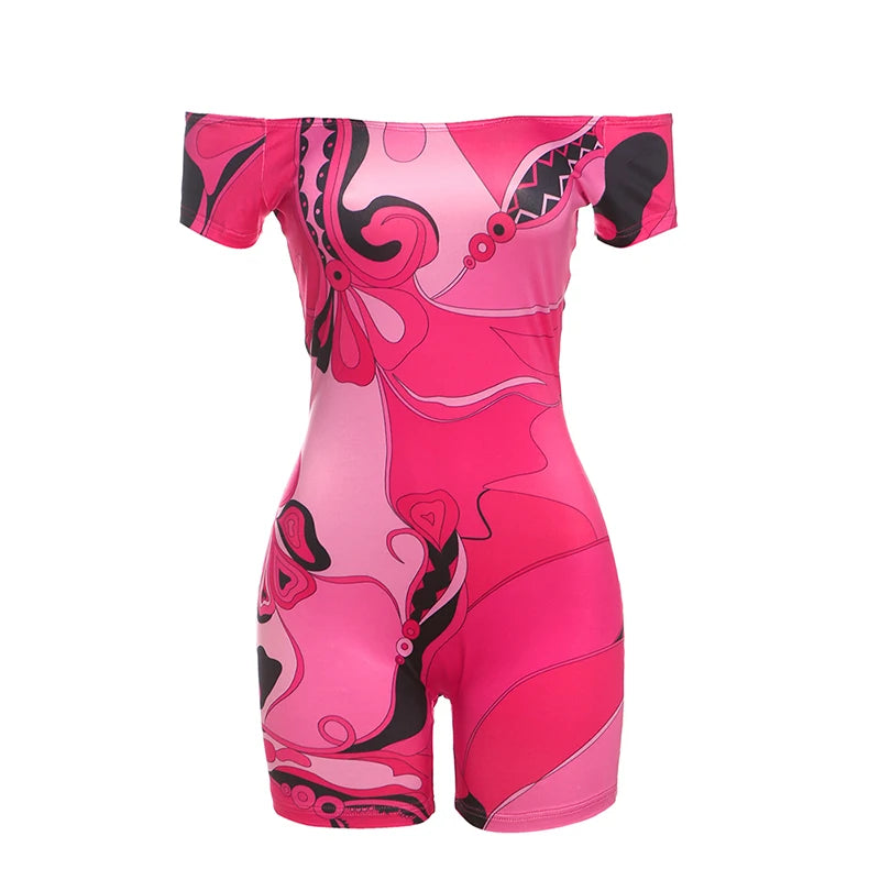 Peach Sculpt Romper – Curve Hugging Y2K Fit