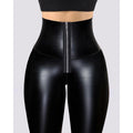 Curve Sculpt Leather Leggings