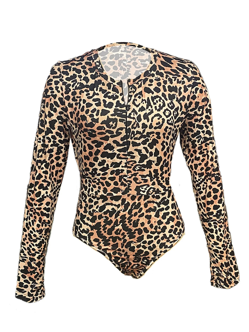 Savage Chic – V-Neck Leopard Romper