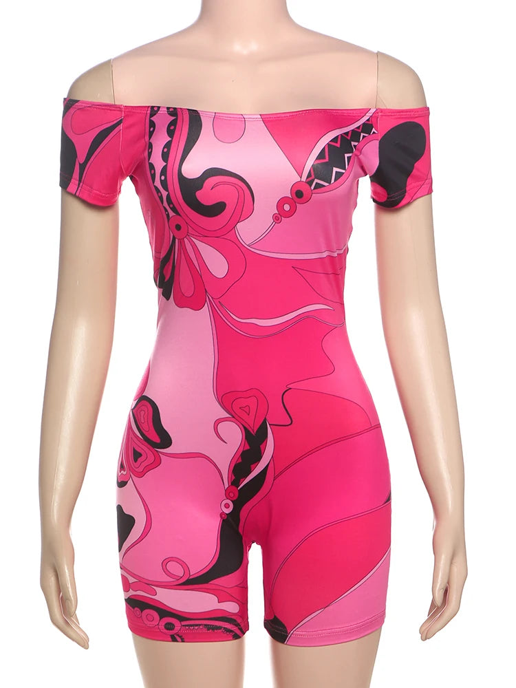 Peach Sculpt Romper – Curve Hugging Y2K Fit
